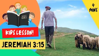 Kids Bible Devotional - Pastor Appreciation | Jeremiah 3:15