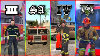 How to Become a Firefighter🚒 in GTA Games?