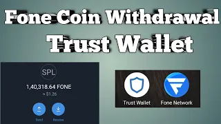 Fone Coin Withdrawal Trust Wallet #bitcoin #cryptocurrency #trustwallet