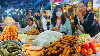 Most Popular Street Food - Rice Noodles, Spring Roll, Fried Noodles, Noodle Soup, Desserts, & More