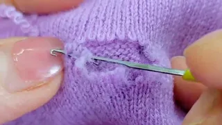 How to Perfectly Repair Holes in a Knitted Sweater at Home Without Leaving any Traces