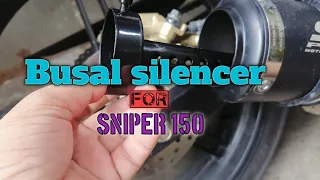 BUSAL SILENCER FOR SC PROJECT OPEN PIPE / SOUND TEST/ SNIPER 150