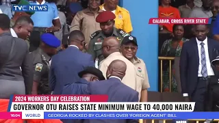 Governor Otu Raises State Minimum Wage to ₦40,000