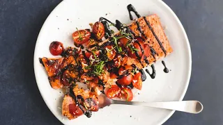 Honey Balsamic Bruschetta Salmon