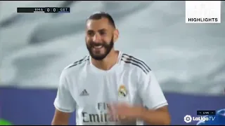 REAL MADRID Vs GETAFE LA LIGA (2020/2021) HIGHTLIGHT. 1 circle