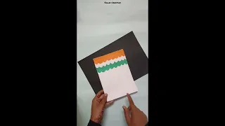 1 minute Crafts Republic Day Card Making #shorts