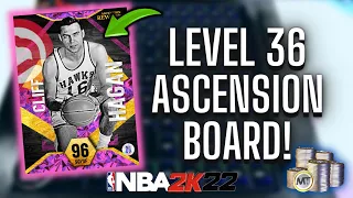 LEVEL 36 ASCENSION BOARD! LAST CHANCE AT PINK DIAMOND CLIFF HAGAN! NBA 2K22 MYTEAM