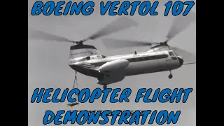 BOEING VERTOL 107 HELICOPTER FLIGHT DEMONSTRATION FILM 25242C