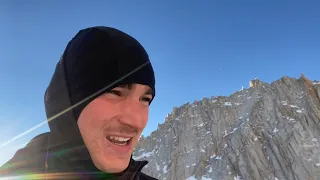 Climbing/Skiing Mt Whitney in January