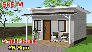 MINIMALIST SMALL HOUSE WITH 1 BEDROOM / SIMPLE HOME DESIGN IDEAS / PINOY HOUSE DESIGN