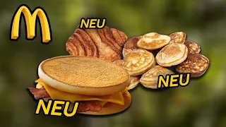 NEUES McDonalds Frühstück - Im Test: Pancake Bällchen, Big Morning Farmer, Franzbrötchen, McToast