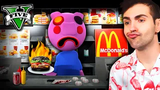 Peligro! Si vas a MCDONALDS en LA MADRUGADA se APARECE ESTO!! GTA 5 *(TERROR)* - GTA V MODS