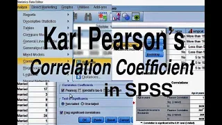 Calculate Correlation Coefficient in SPSS