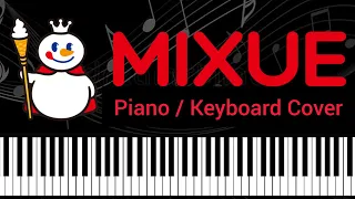 Lagu Mixue Song (Not Angka Chord Lirik) Cover Keyboard (Karaoke Tutorial) Piano (Chinese English)