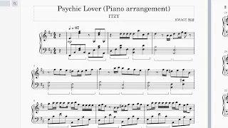 ITZY (있지) - "Psychic Lover" Piano Arrangement (sheet music)
