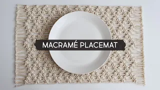 Making a Macramé Placemat