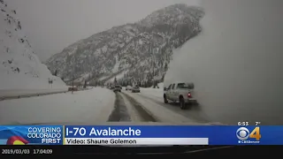 VIDEO: Avalanche Sends Snow Onto Interstate 70