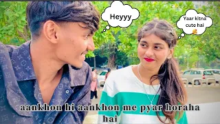 Aankhon hi aankhon ne pyar 🫶🏻 horaha hai 😍🤭