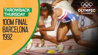 The Closest Ever Women's 100m final at the Olympics - Barcelona 1992 | Throwback Thursday