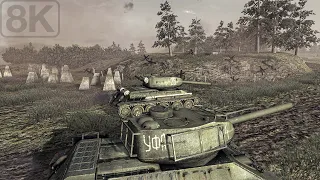The T-34/85 Offensive (Seelow Heights 1945) Call of Duty World at War - Part 8 - 8K