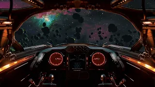 Radio Chatter From Asteroid Belt Recon Flight. Spaceship Cockpit Ambiance for Sleep Study Relaxation