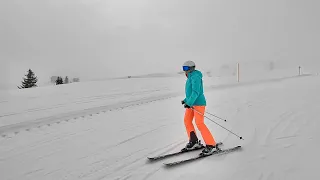 Beginner Skiing in Colfosco, Alta Badia (Italy, March 2023)