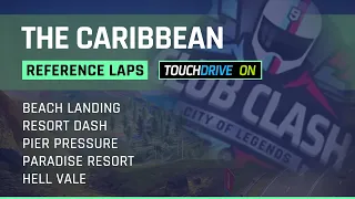 Asphalt 9 THE CLASH - THE CARIBBEAN - All Tracks For Defense & Attack Phase With HYBRID & TOUCHDRIVE