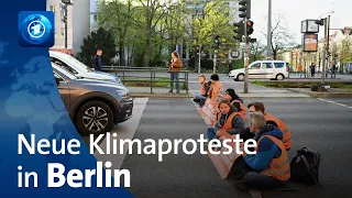 „Letzte Generation“ : Neue Proteste von Klimaaktivist:innen in Berlin