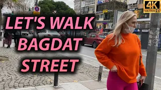 Istanbul Walking Tour- Bagdat Street- 4K UHD 60fps