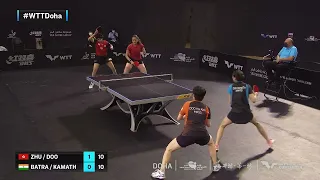 Zhu Chengzhu/Doo Hoi Kem vs Archana Girish Kamath/Manika Batra | WD | WTT Contender Doha 2022 (R16)