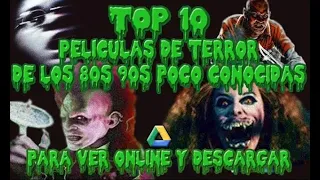 Top 10 peliculas de terror poco conocidas de los 80s y 90s para ver online y descargar