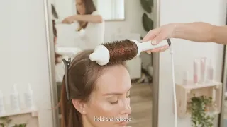 How to create a sleek + swishy hairstyle with the Infrared Bounce Brush