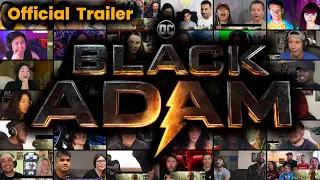 Black Adam - Official Trailer || REACTION MASHUP || Dwayne Johnson - Hawkman - Dr Fate - Atom