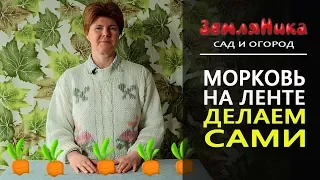 Морковь на ленте. Делаем в домашних условиях. Самый удобный способ. 0+