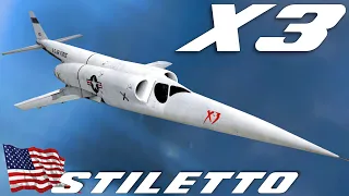 X-3 Stiletto, One Of The Sleekest Experimental Planes Ever Created. Exclusive Upscaled Footage