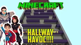 Minecraft: THE FLOOR IS FALLING! (Hallway Havoc Mod/Map)