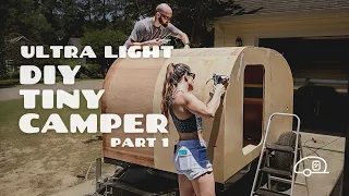 How to build a DIY teardrop Trailer step by step Time lapse (Part 1)
