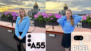 Samsung Galaxy A55 VS Google Pixel 8 Camera Test Comparison