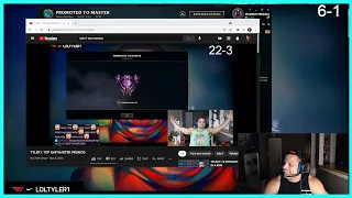 Fan Reacts To Tyler1 hits master