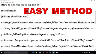 How to install car mods in GTA 5| addon and replace method | easy method |BHWN |BHWN