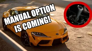 Toyota Supra is getting a MANUAL transmission!