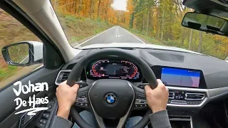 2019 BMW 330e Hybrid Sedan 292 HP POV TEST DRIVE