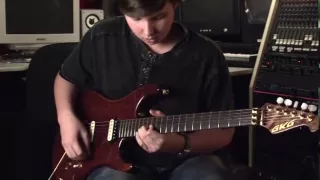 Incredible 14 year old shredder on guitar- Anton Oparin "And Now"