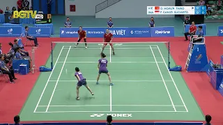 Badminton: Hoài/Thảo (VIETNAM) vs F.Gani/R.Sugiarto (INDONESIA) | SEA Games 31 - Women's team