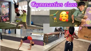 ॥छोटे बच्चों 🥰की जिम्नास्टिक 🤸‍♀️क्लास॥Sirsa Little kids gymnastics  #vlog 😜