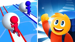 Snow Race Vs Start Run⚫️⚫️⚫️Tiktok 1-9999 Levels Gameplay