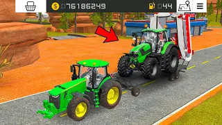 Deutz-Fahr & John Deere Tractor Working In Fs18 | Fs18 Multiplayer | Timelapse |