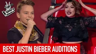 BEST JUSTIN BIEBER Blind Auditions on The Voice [PART 2]