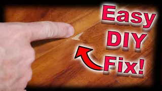 FIX YOUR FLOOR - Repair Engineered Wood Floor - Flix Chips and Waterproof It