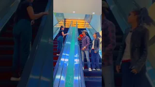 DEAD EMOTE Prank on  the Escalator 😝🔥 #shorts #funny #reaction #comedy #youtubeshorts #escalator